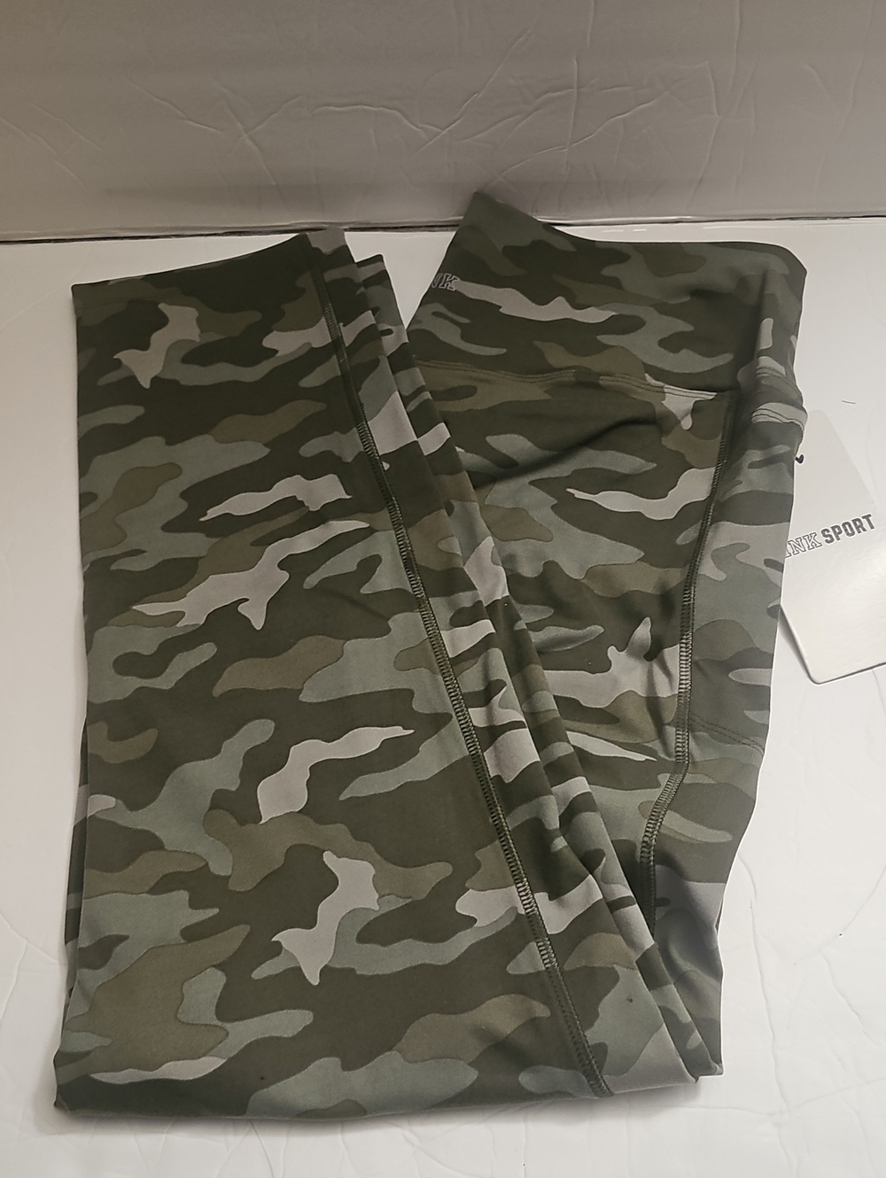 PINK Victoria's Secret Olive Camo High Waist Leggings